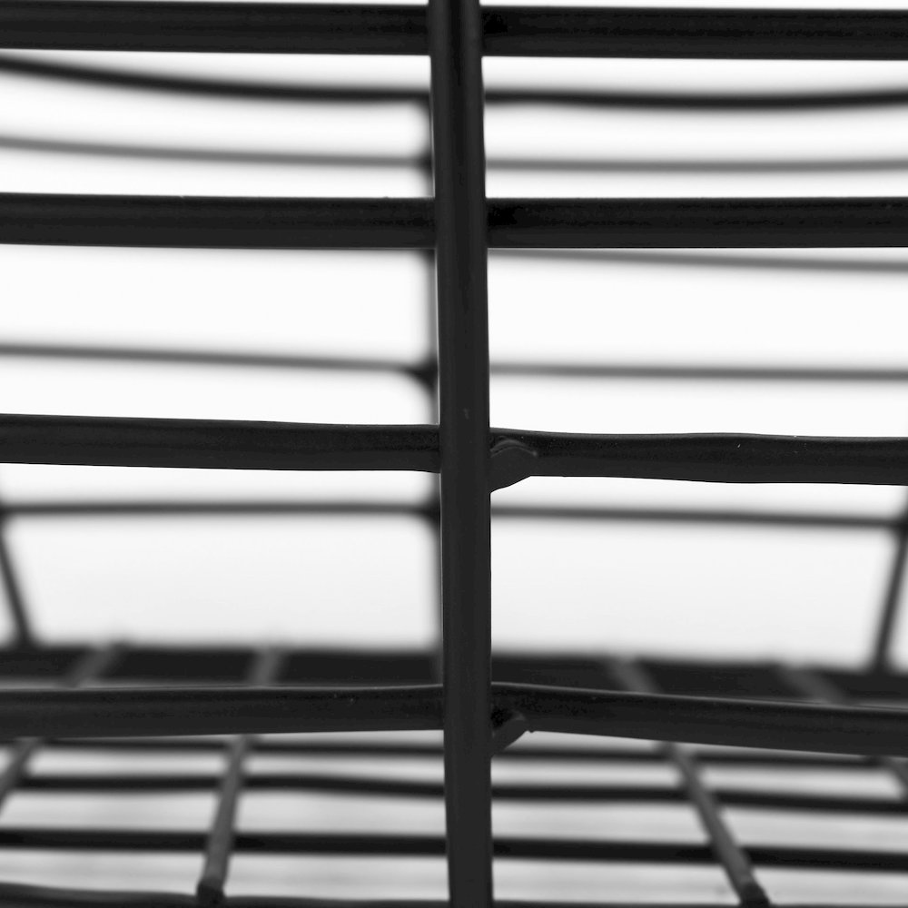 22.0L X 12.0W X 7.9H Black Metal Basket. Picture 8