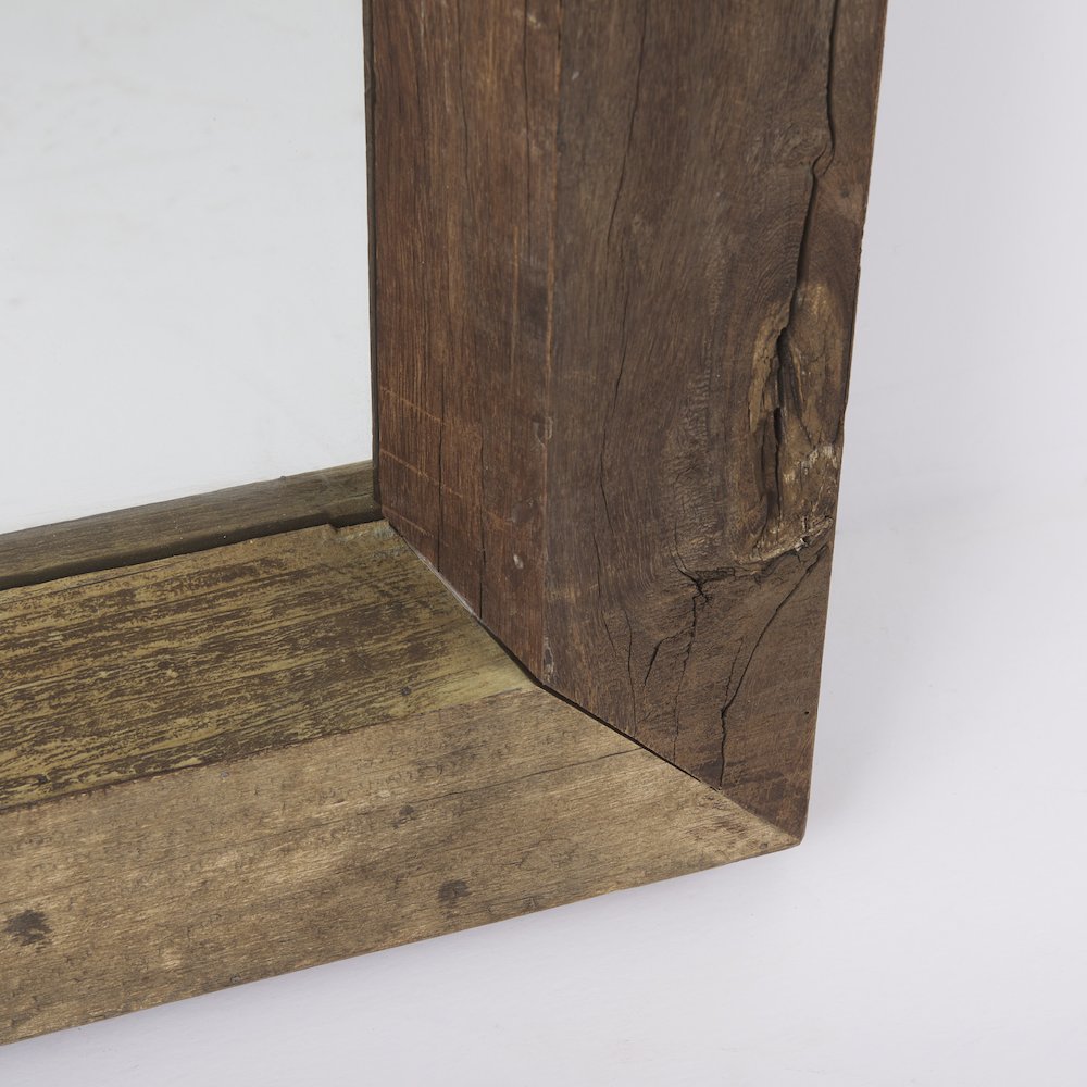 Gerome 31.0L x 5.0W x 86.0H  Brown Wooden Floor Mirror. Picture 5