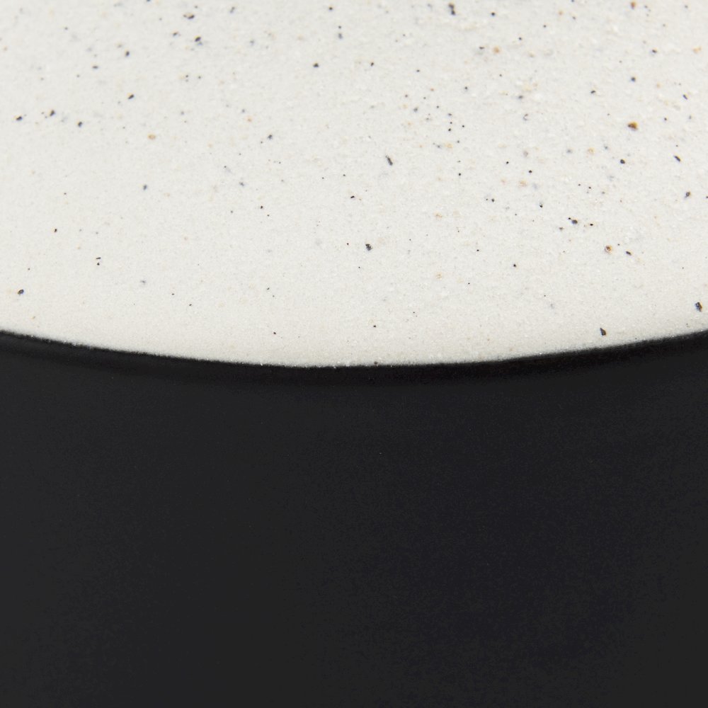 Burton 13.1H Large White and Black Ceramic Jug Vase. Picture 2