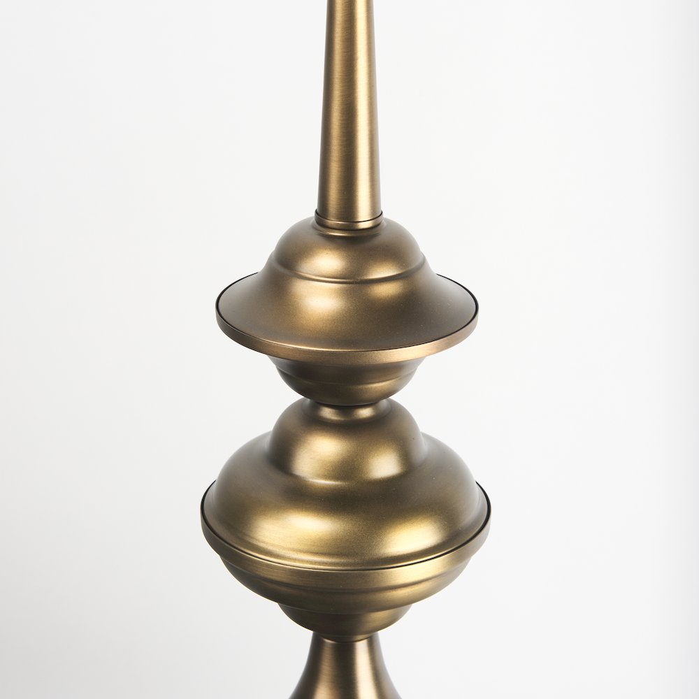 Willson 17.0L x 17.0W x 29.0H Black IronAntique Brass Dome Pendant Light. Picture 6