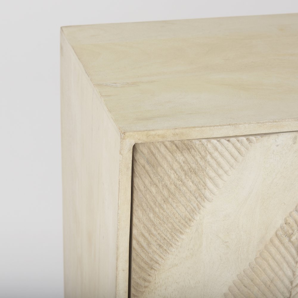36.0L X 16.0W X 34.0H 2 Door Blonde Wood Accent Cabinet. Picture 9