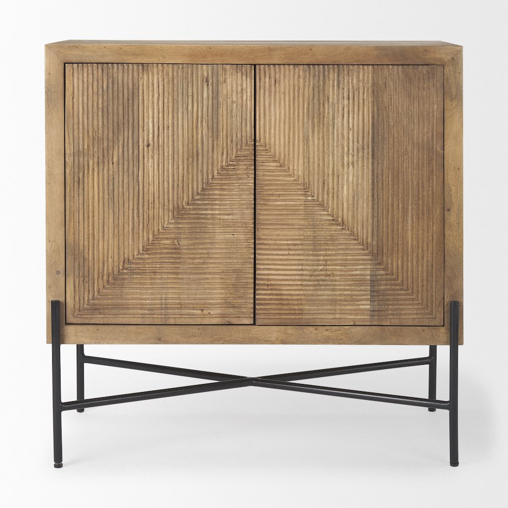 36.0L X 19.5W X 36.0H 2 Door Wood And Metal Cabinet. Picture 6