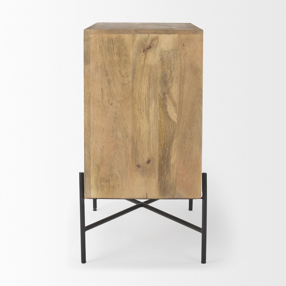36.0L X 19.5W X 36.0H 2 Door Wood And Metal Cabinet. Picture 7