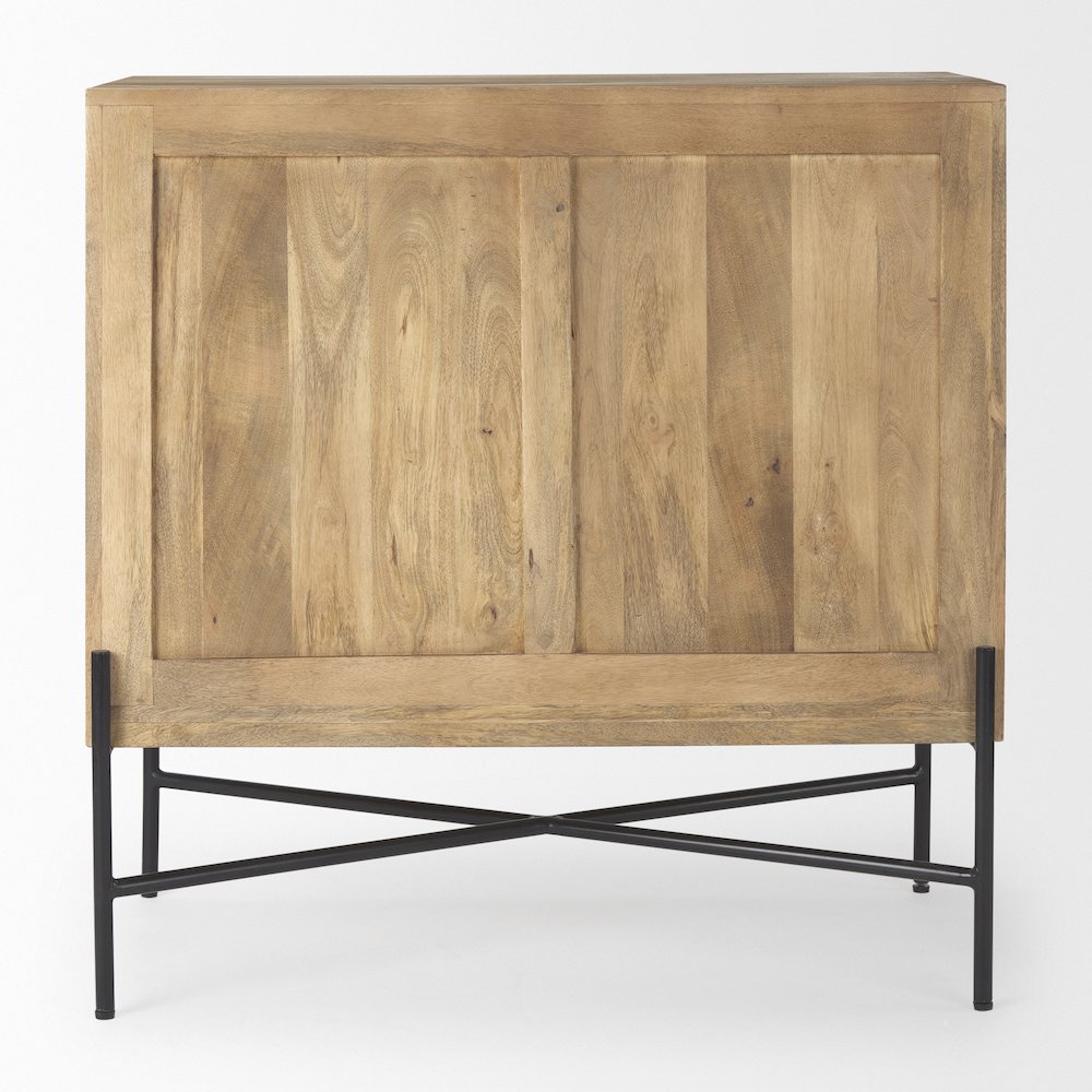 36.0L X 19.5W X 36.0H 2 Door Wood And Metal Cabinet. Picture 8