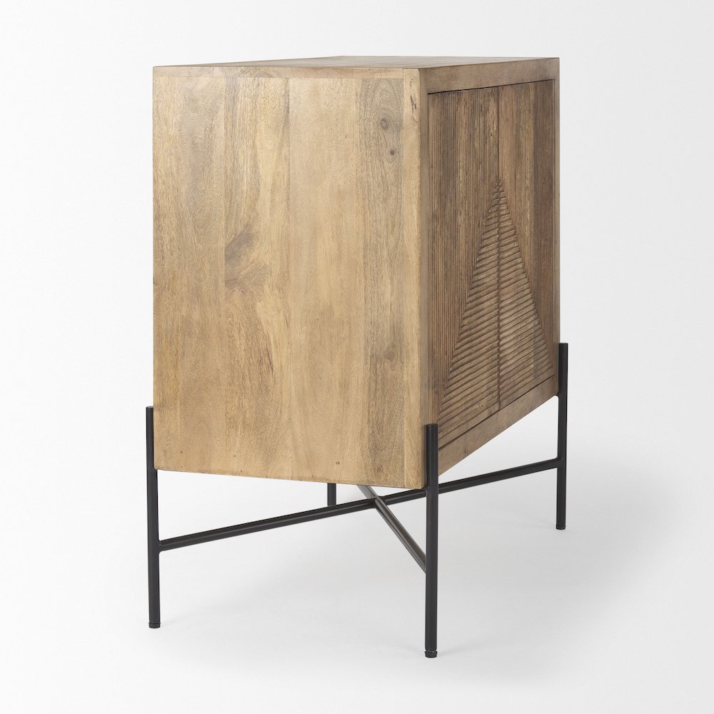 36.0L X 19.5W X 36.0H 2 Door Wood And Metal Cabinet. Picture 9
