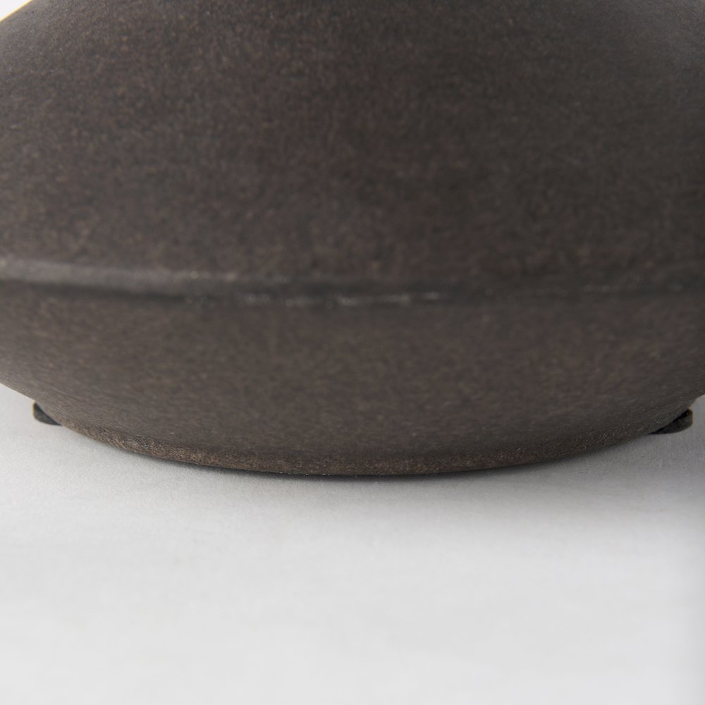 Rylee 6.9H Dark Brown Ceramic Vase. Picture 7