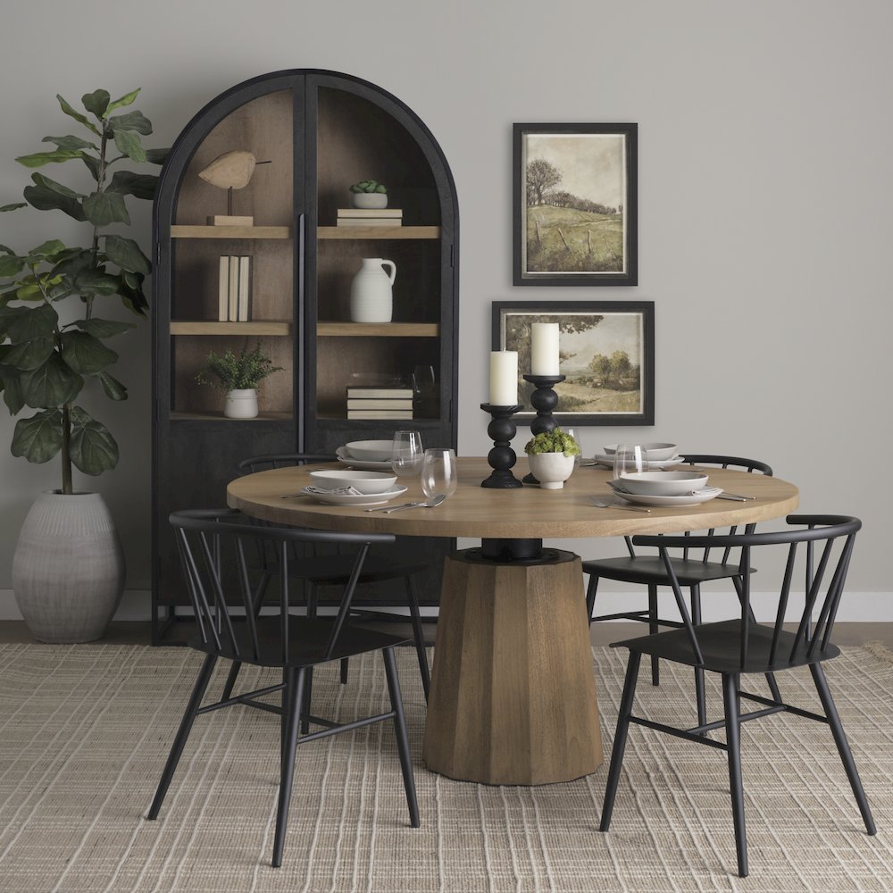Black Metal Dining Chair. Picture 8