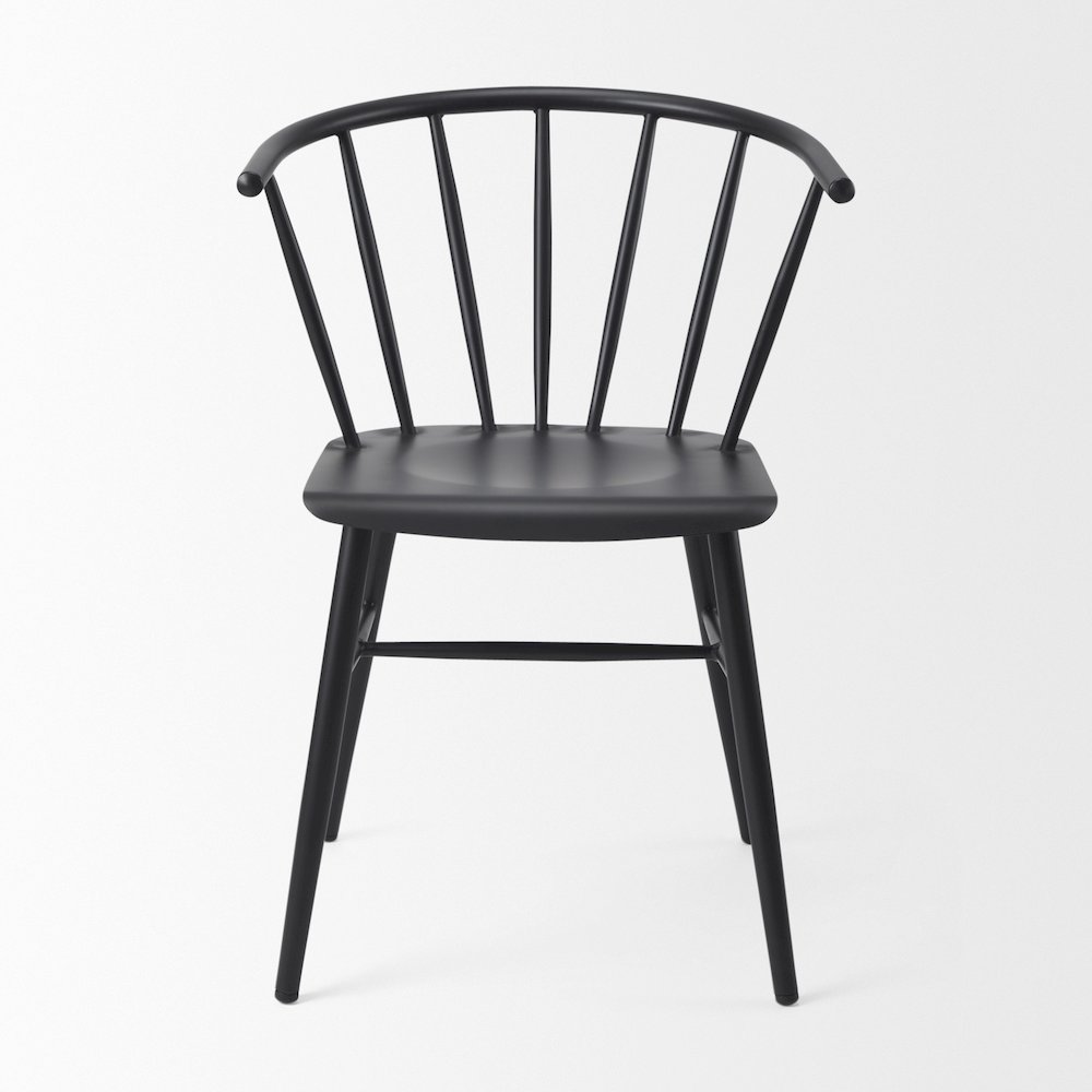 Black Metal Dining Chair. Picture 12