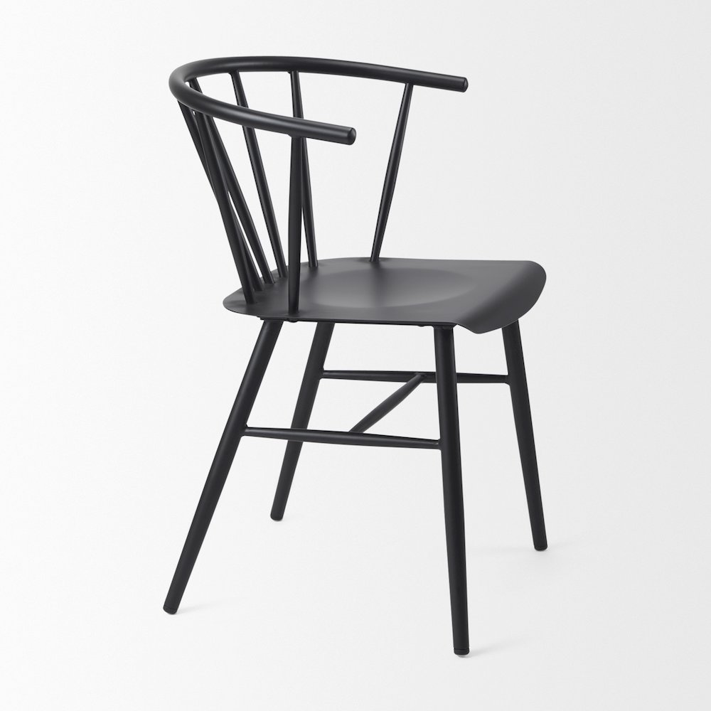 Black Metal Dining Chair. Picture 15