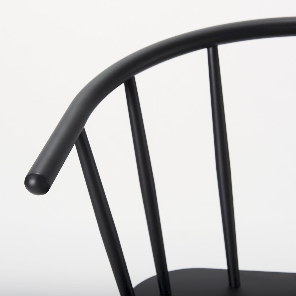 Black Metal Counter Stool. Picture 2
