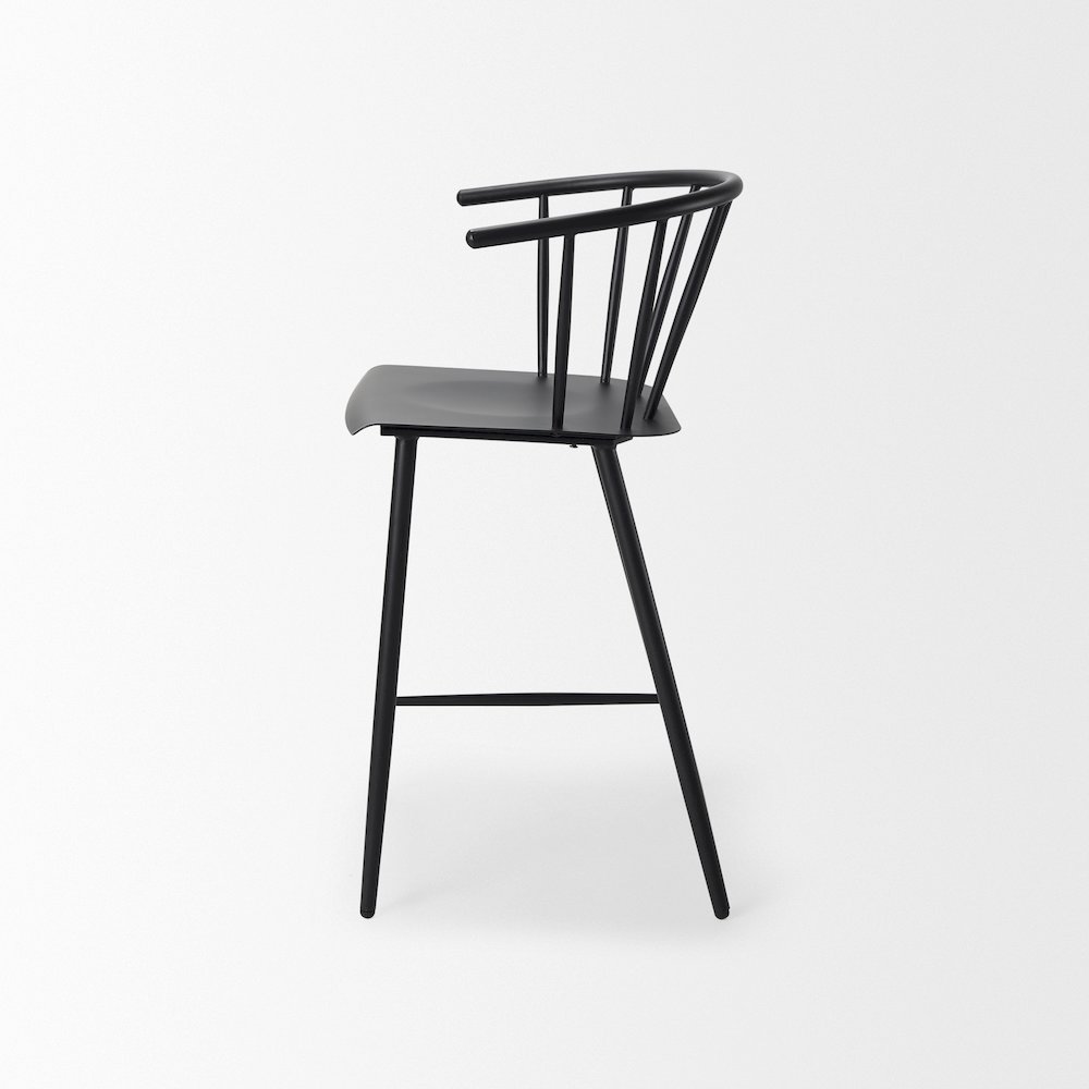 Black Metal Counter Stool. Picture 11
