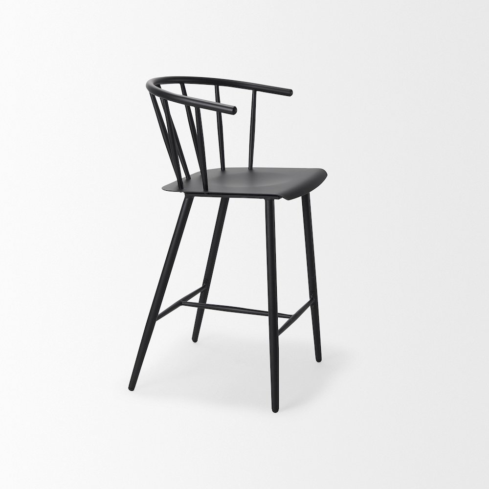 Black Metal Counter Stool. Picture 14