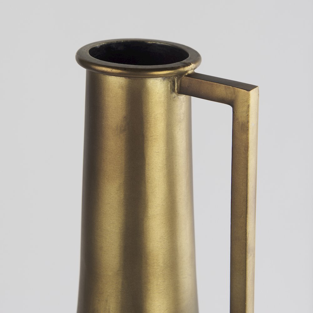 Aubrey  Large 24.0H Gold Iron Jug Vase. Picture 11