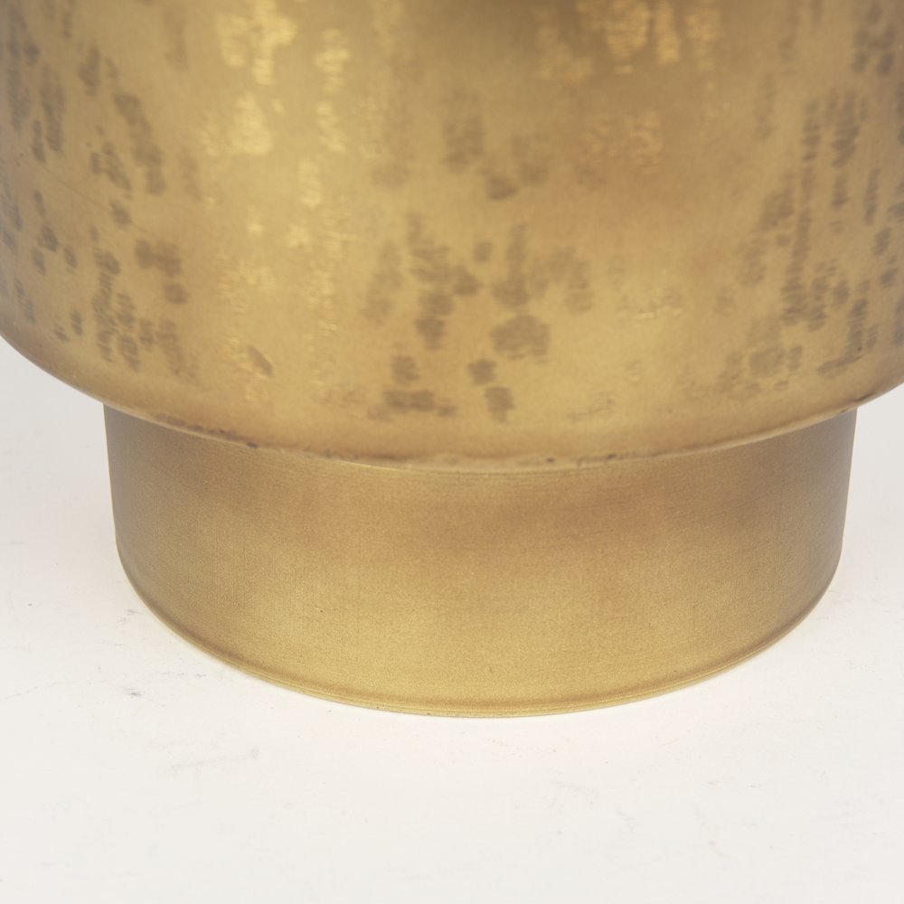 Juno 8.5H Large Gold Iron Vase. Picture 11