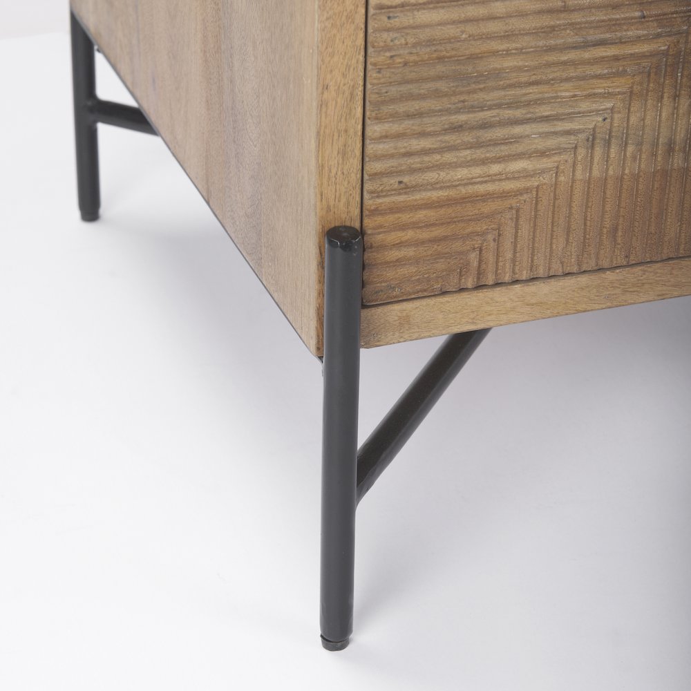 Cairo 22.0L x 22.0W x 26.0H Wood 2 Drawer Accent table. Picture 2