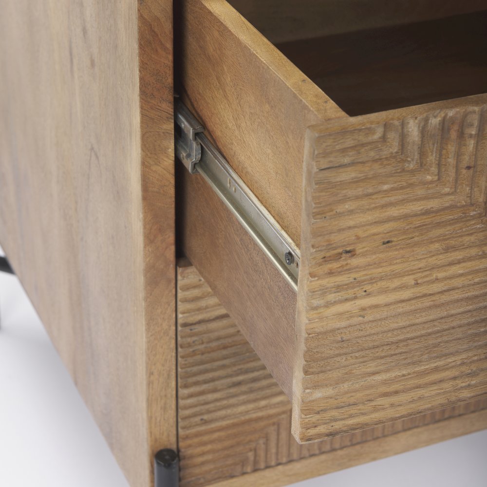 Cairo 22.0L x 22.0W x 26.0H Wood 2 Drawer Accent table. Picture 9
