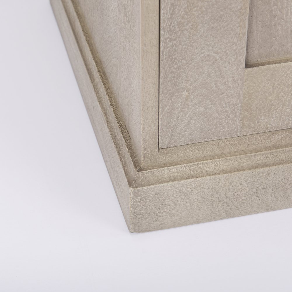 Beige Woodblack Accents 2 Door Accent Cabinet. Picture 3
