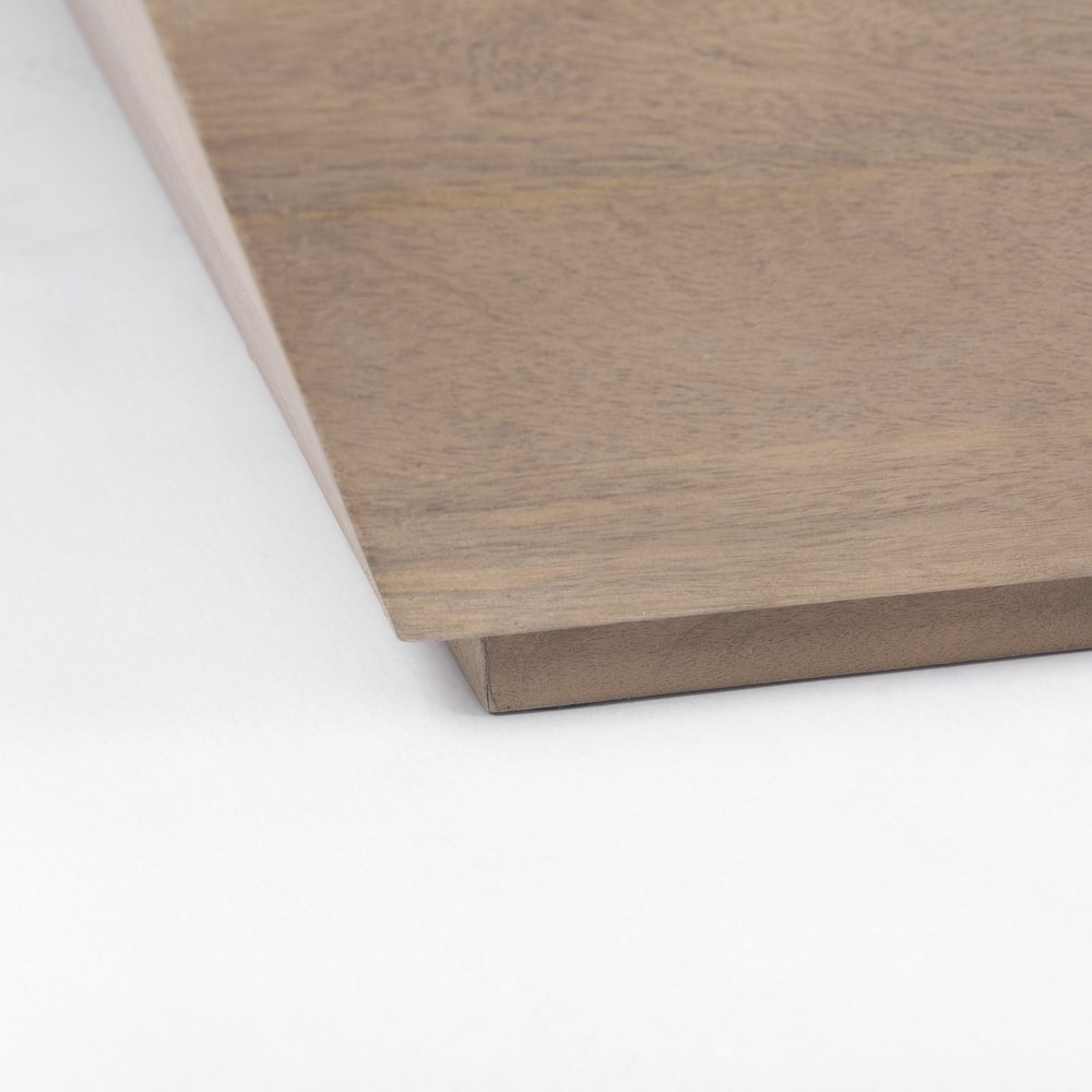 41.0L X 41.0W X 16.0H Brown Wood Angular Coffee Table. Picture 5