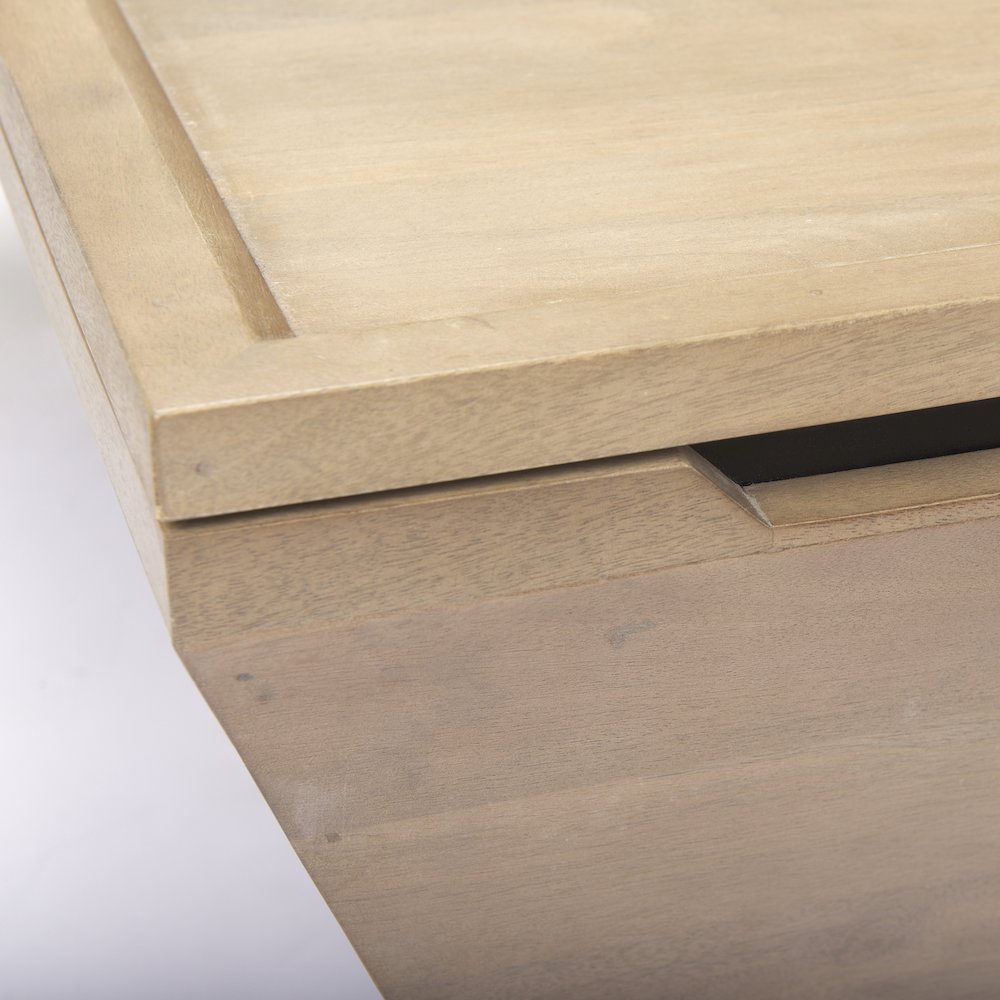 41.0L X 41.0W X 16.0H Brown Wood Angular Coffee Table. Picture 13
