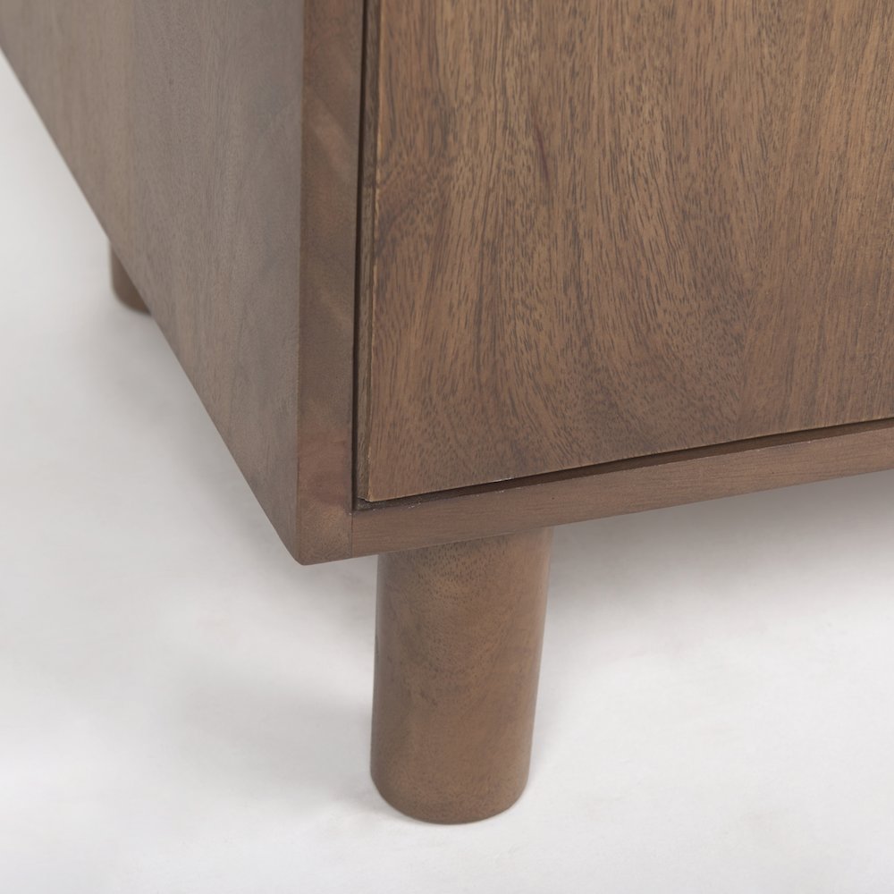 36.0L X 17.0W X 70.0H Medium Brown Solid Wood Armoire. Picture 5