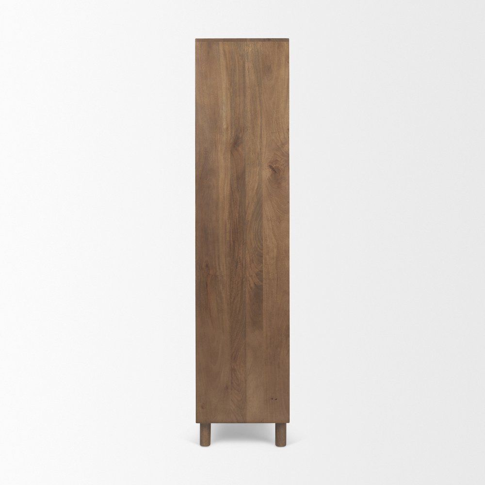 36.0L X 17.0W X 70.0H Medium Brown Solid Wood Armoire. Picture 9