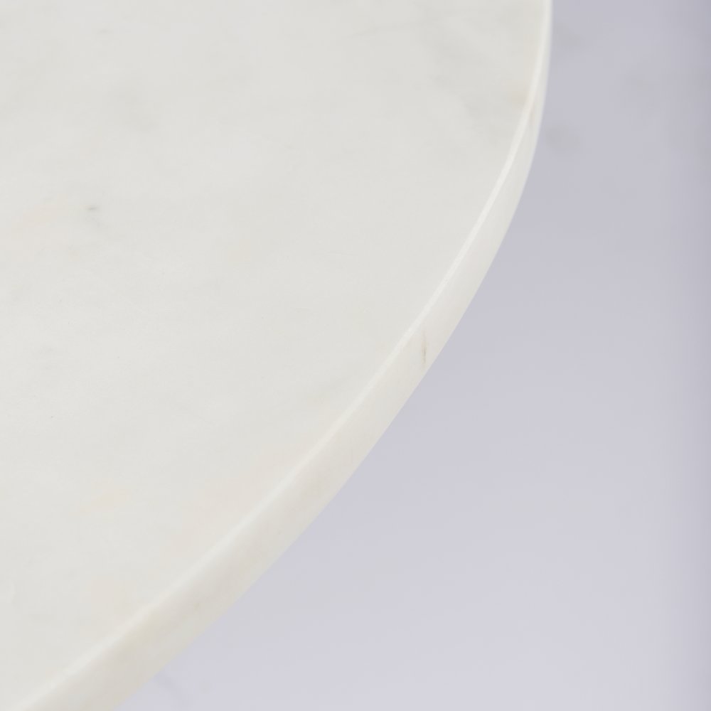 Marble Top Pedestal Base Round Coffee Table. Picture 5