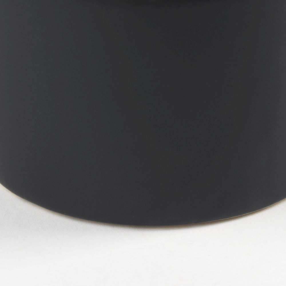 Burton 10.8H Small Matte Black Ceramic Jug Vase. Picture 3