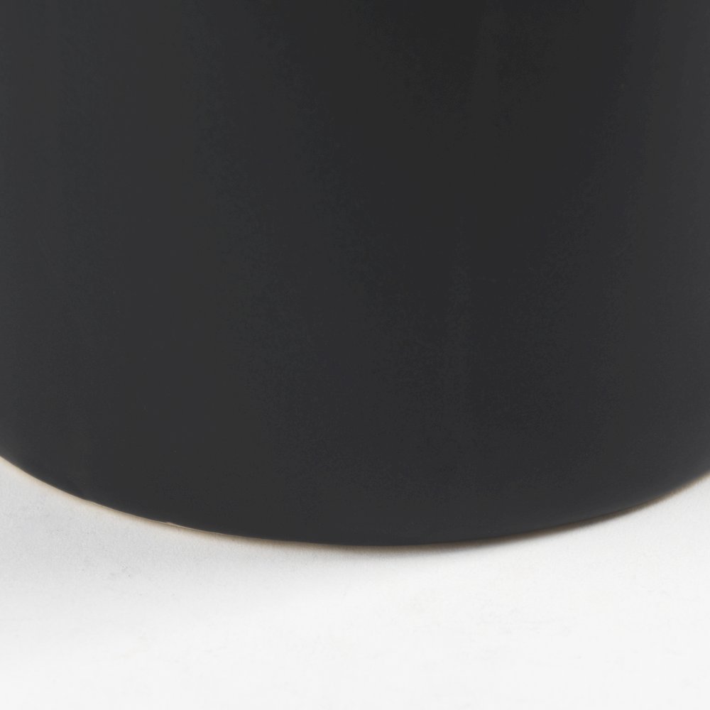 Burton 14.2H Medium Matte Black Ceramic Jug Vase. Picture 3