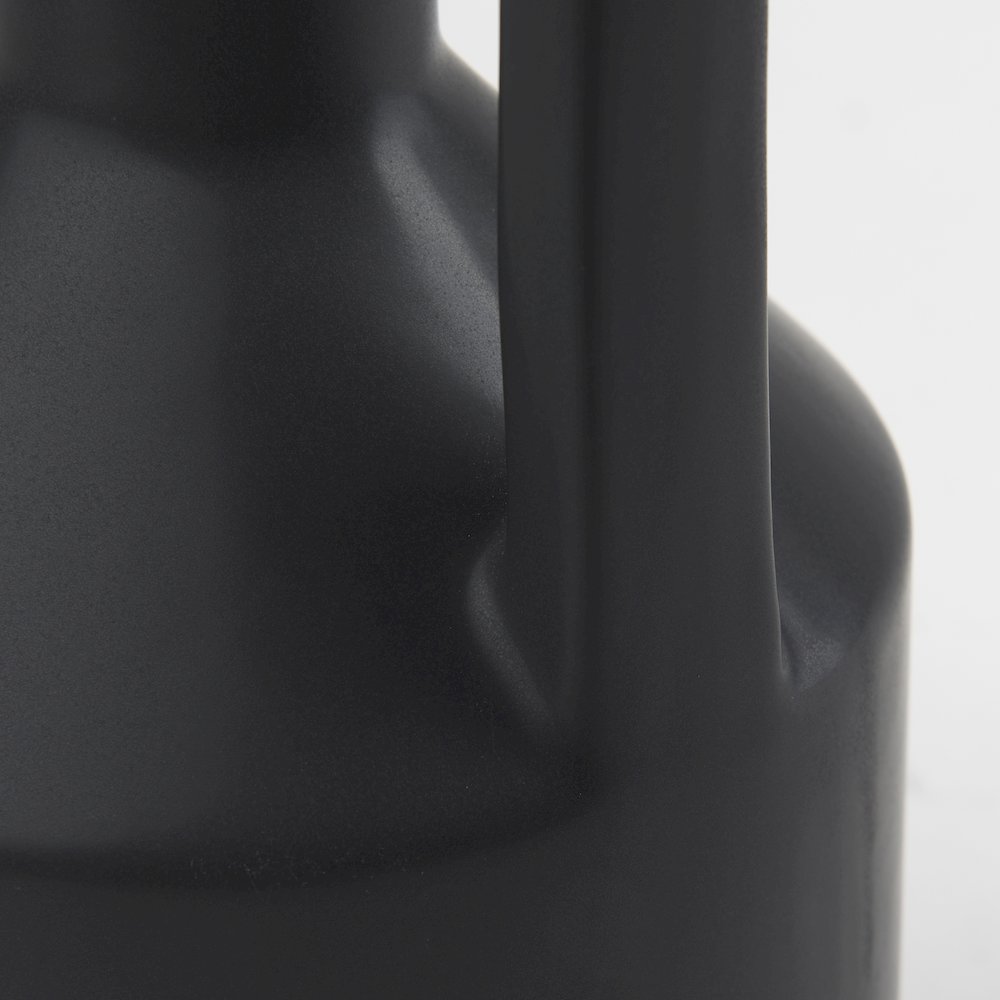 Burton 17.1H Large Matte Black Ceramic Jug Vase. Picture 13