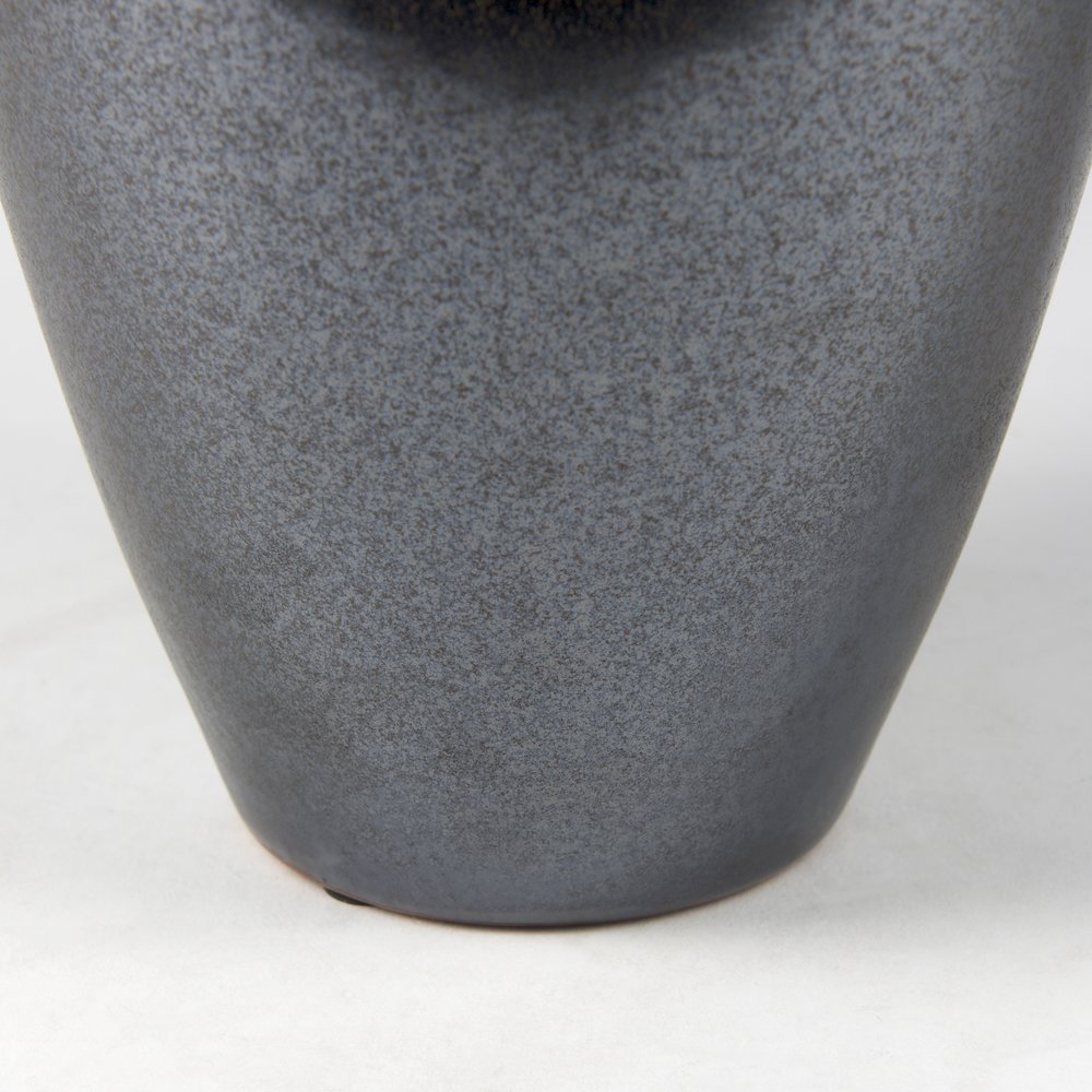 Kora Medium Dark Metallic Double Ear Vase. Picture 2