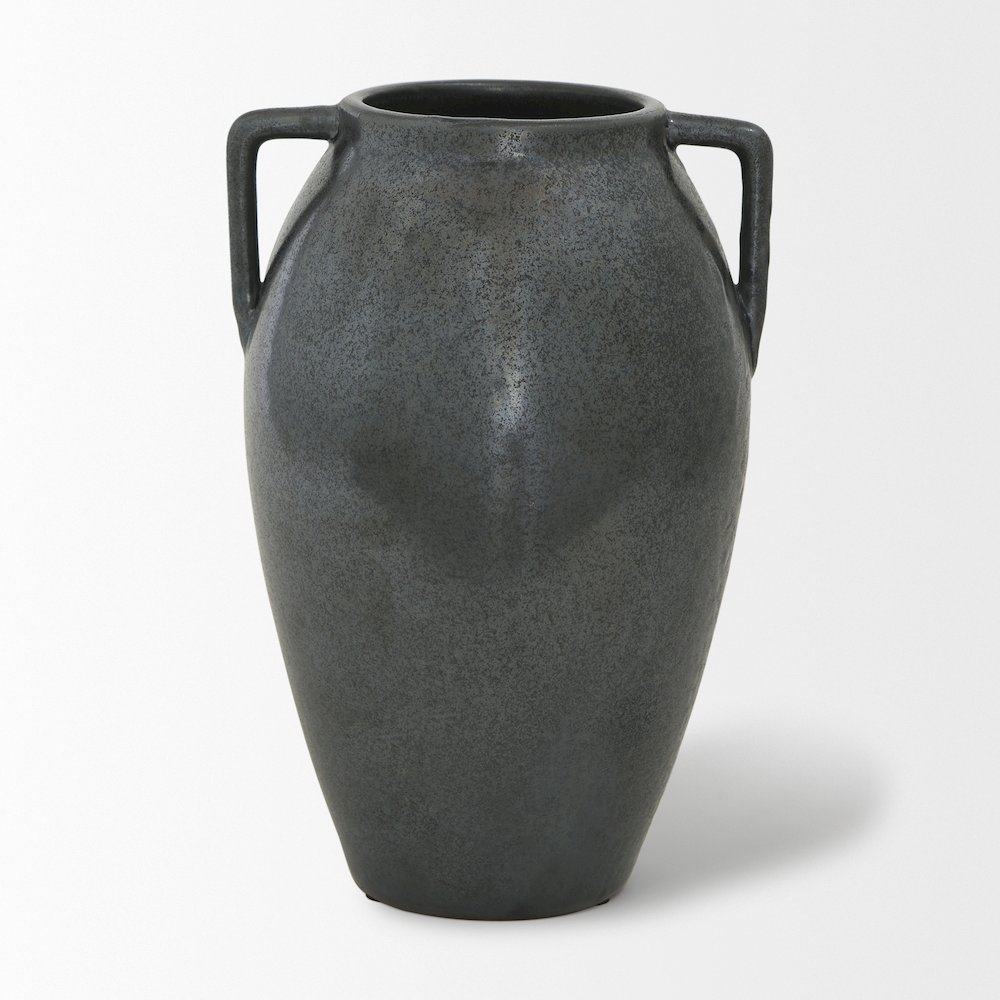 Kora Medium Dark Metallic Double Ear Vase. Picture 7