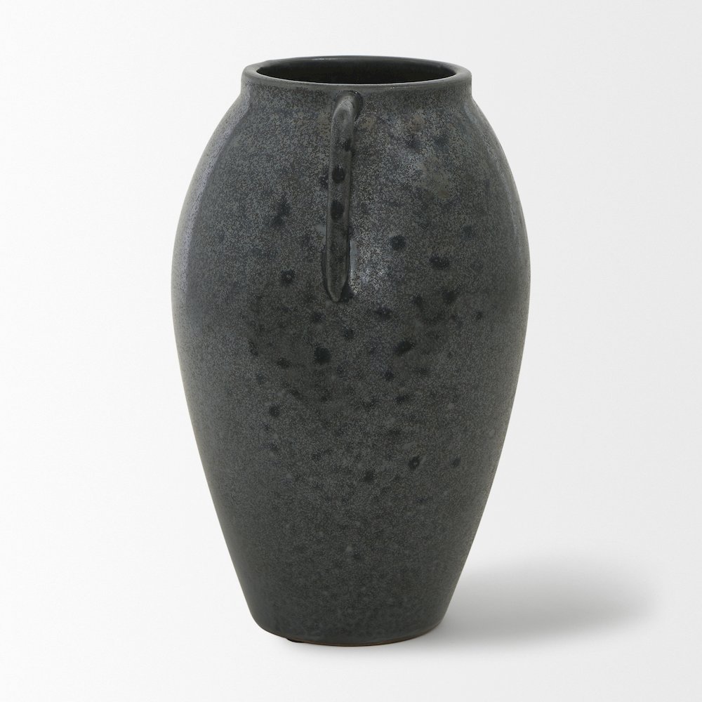 Kora Medium Dark Metallic Double Ear Vase. Picture 8