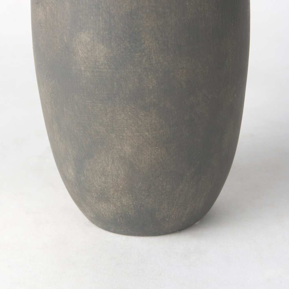 Kilian Tall Matte Brown-Gray Double Ear Vase. Picture 11