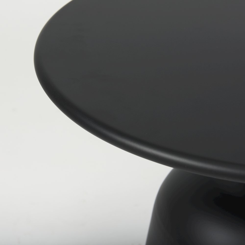 Metal Matte Black Accent Table. Picture 3