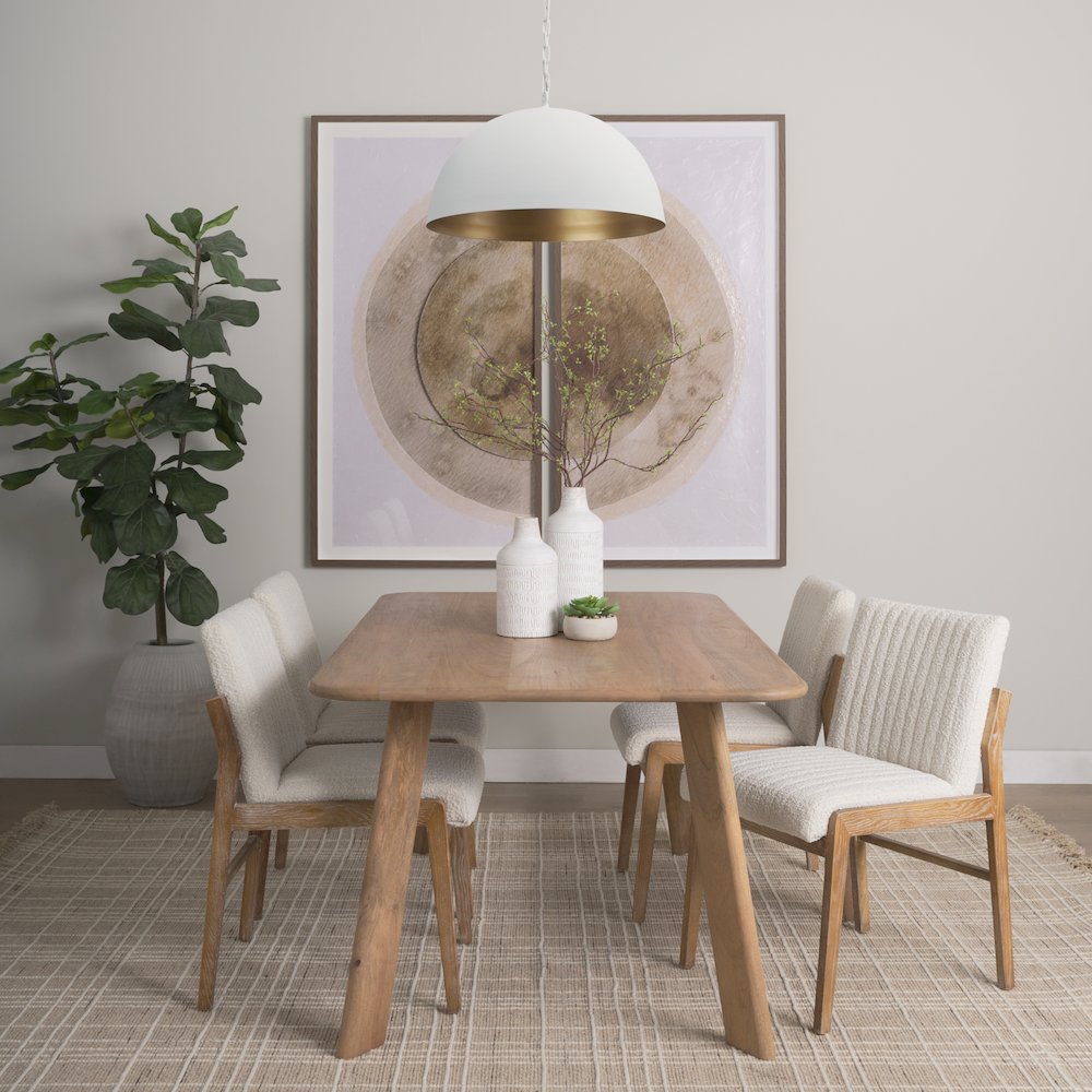 Juniper 24" Round White Dome Pendant Light. Picture 2