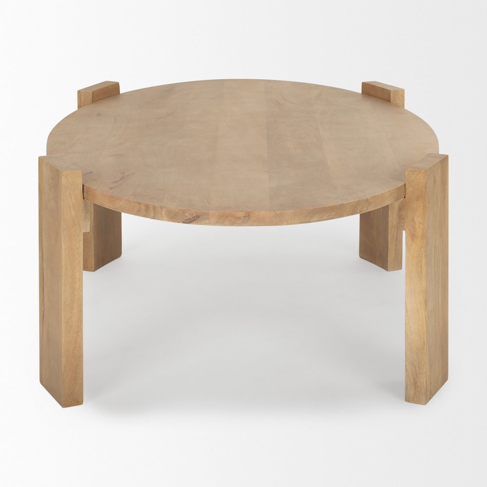 Light Brown Oblong Coffee Table. Picture 6
