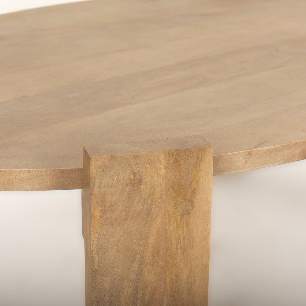 Light Brown Oblong Coffee Table. Picture 8