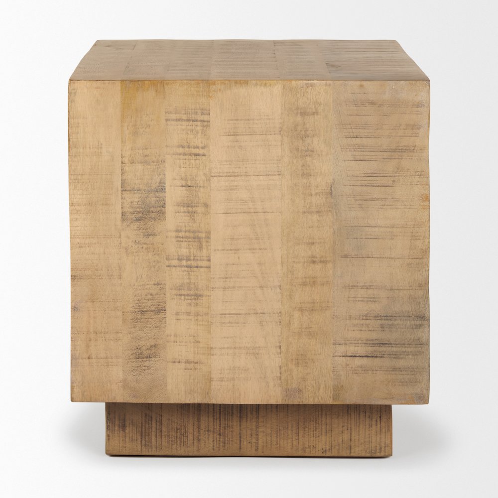 Hayden Light Brown Wood End/Side Table. Picture 2