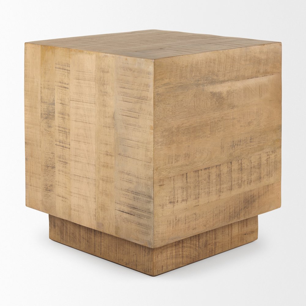Hayden Light Brown Wood End/Side Table. Picture 3