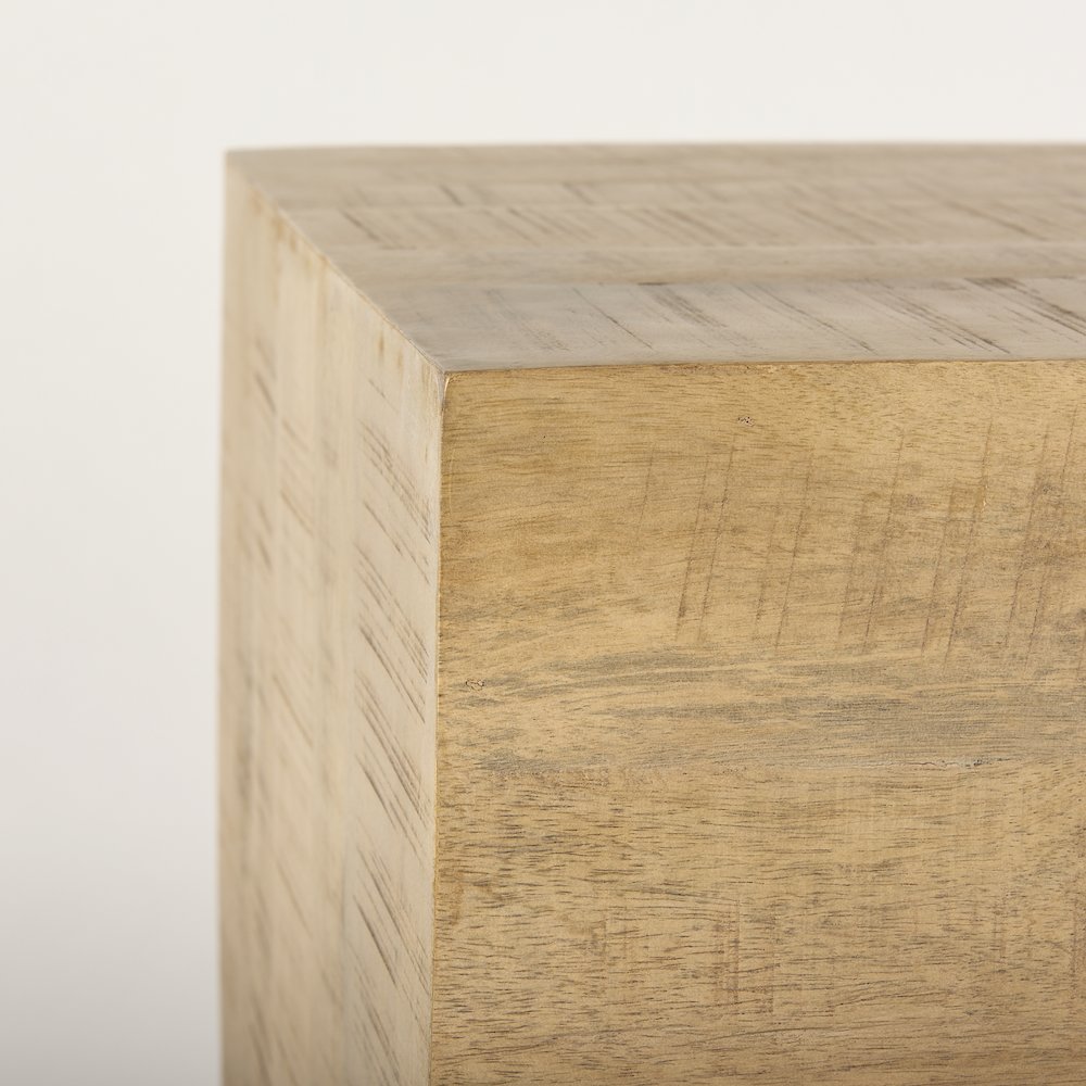 Hayden Light Brown Wood End/Side Table. Picture 5