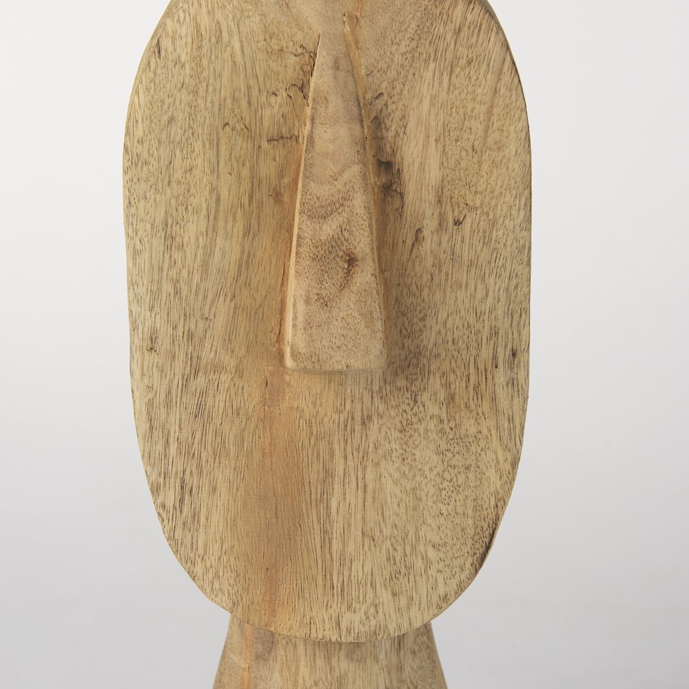 Ivan Large Wooden Head Sculpture. Picture 2