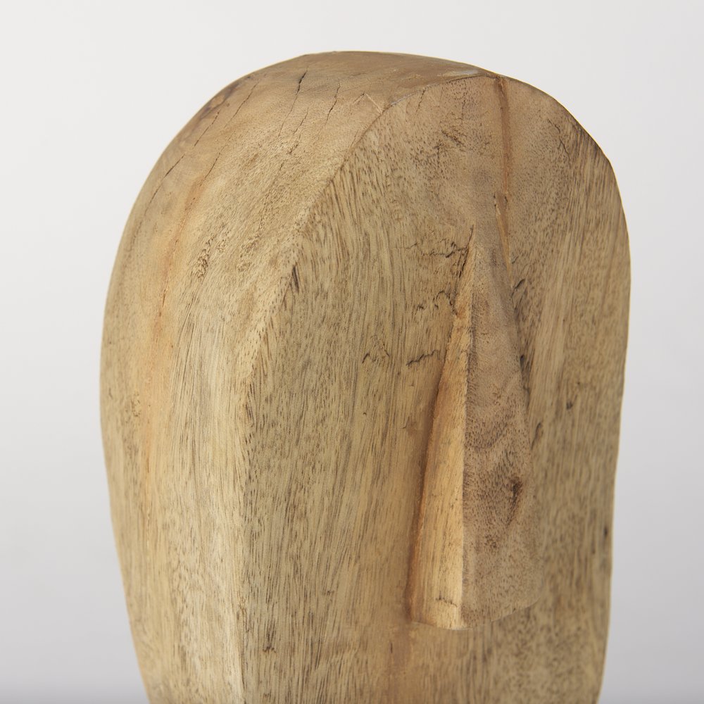 Ivan Large Wooden Head Sculpture. Picture 4