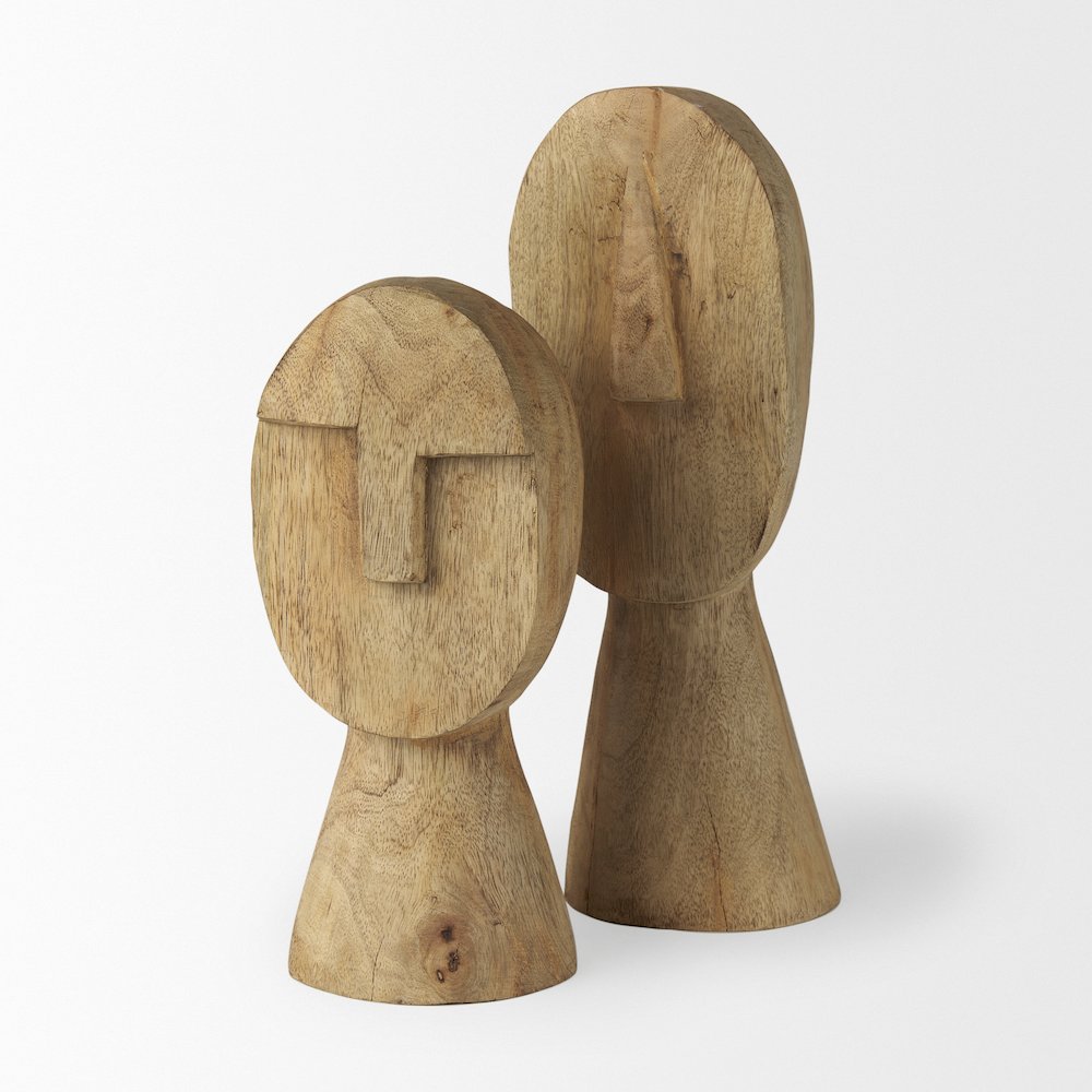 Ivan Large Wooden Head Sculpture. Picture 5