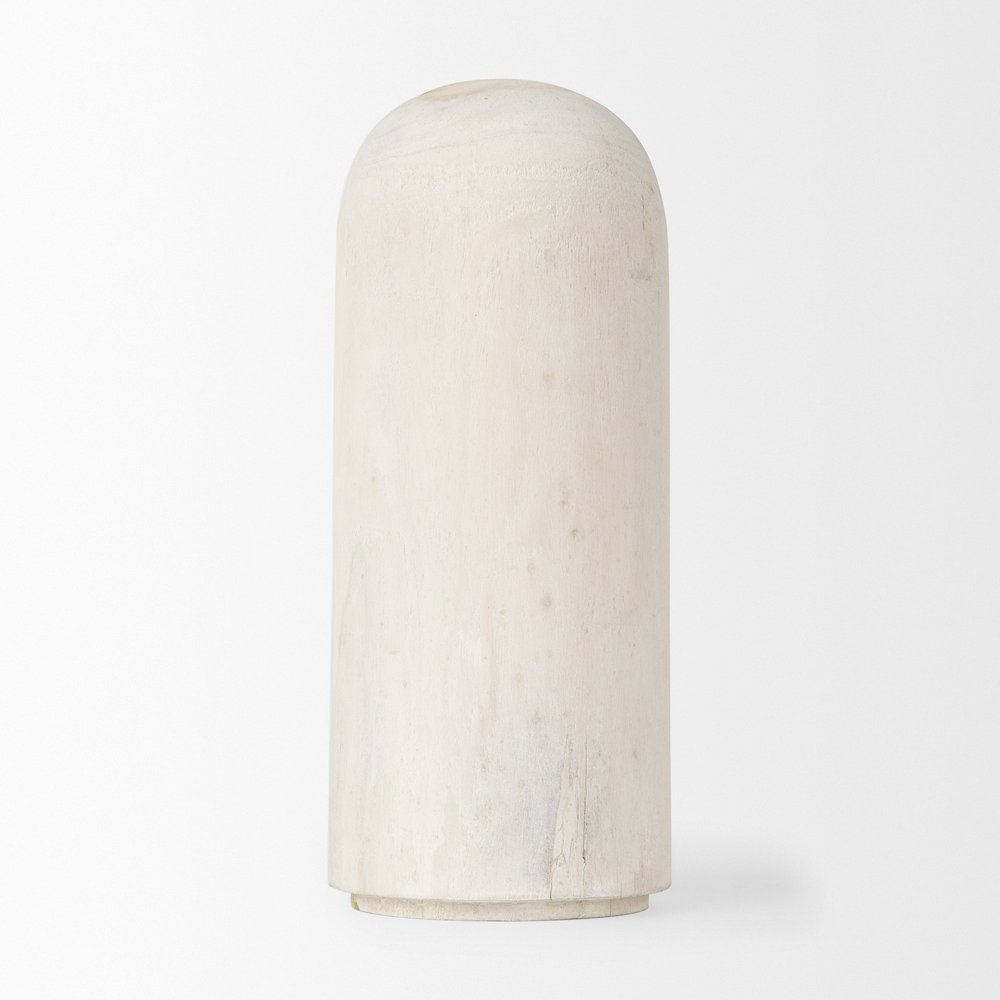 Knox Medium White-Wash Wood Decorative Object. Picture 4