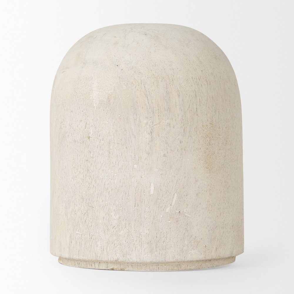 Knox Short White-Wash Wood Decorative Object. Picture 4