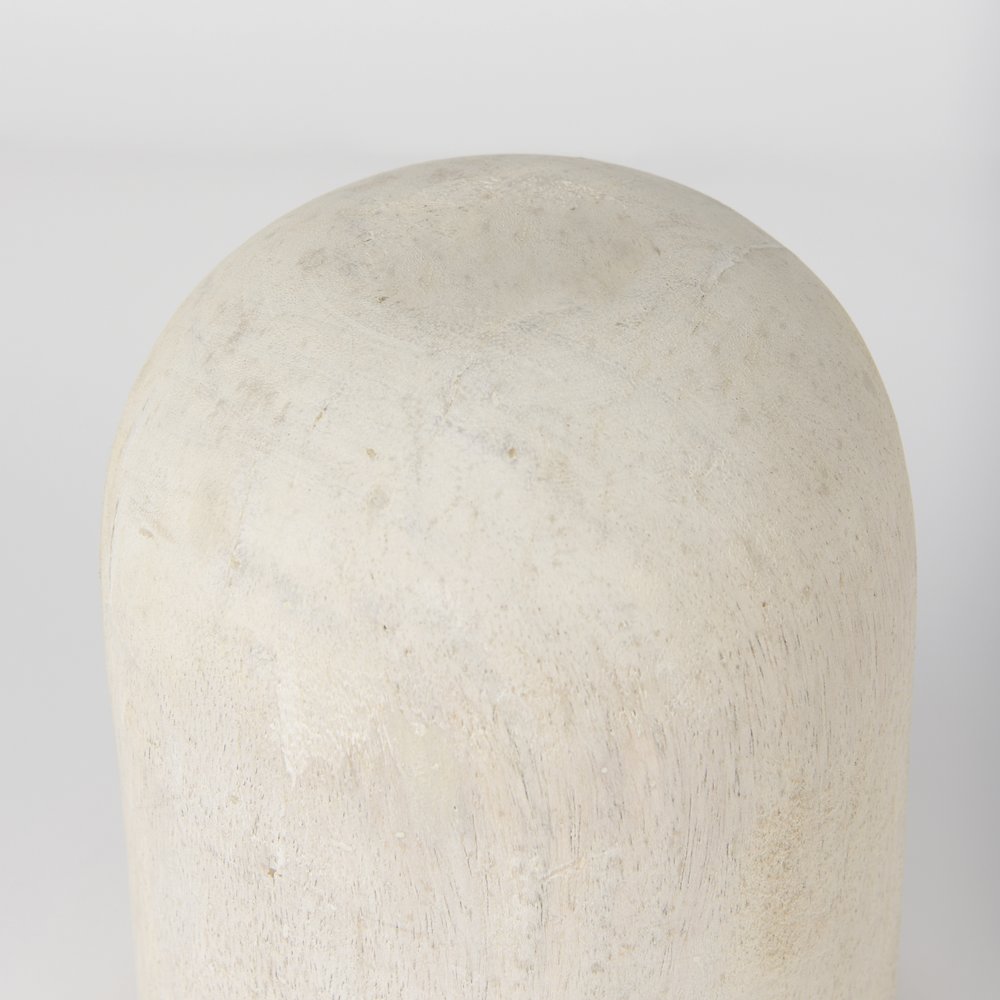 Knox Short White-Wash Wood Decorative Object. Picture 5