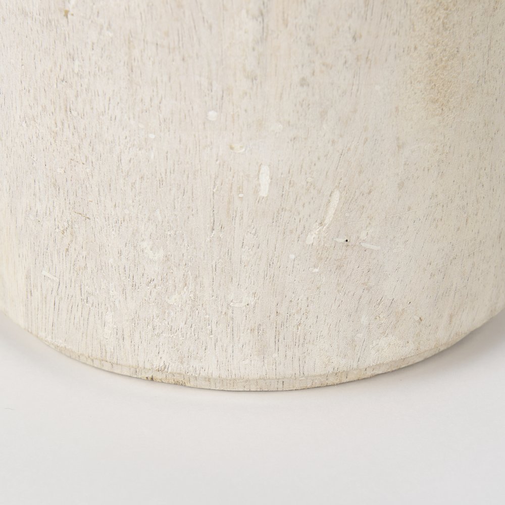 Knox Short White-Wash Wood Decorative Object. Picture 9
