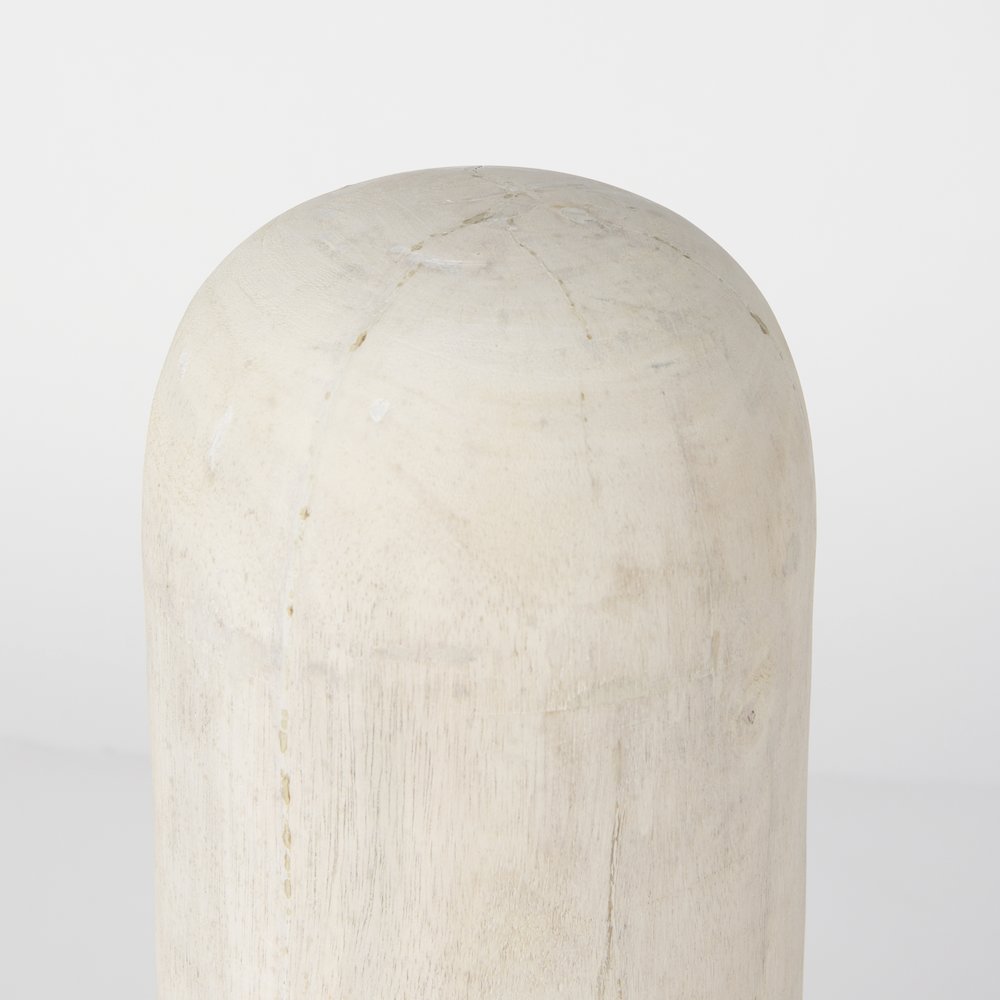Knox Tall White-Wash Wood Decorative Object. Picture 5