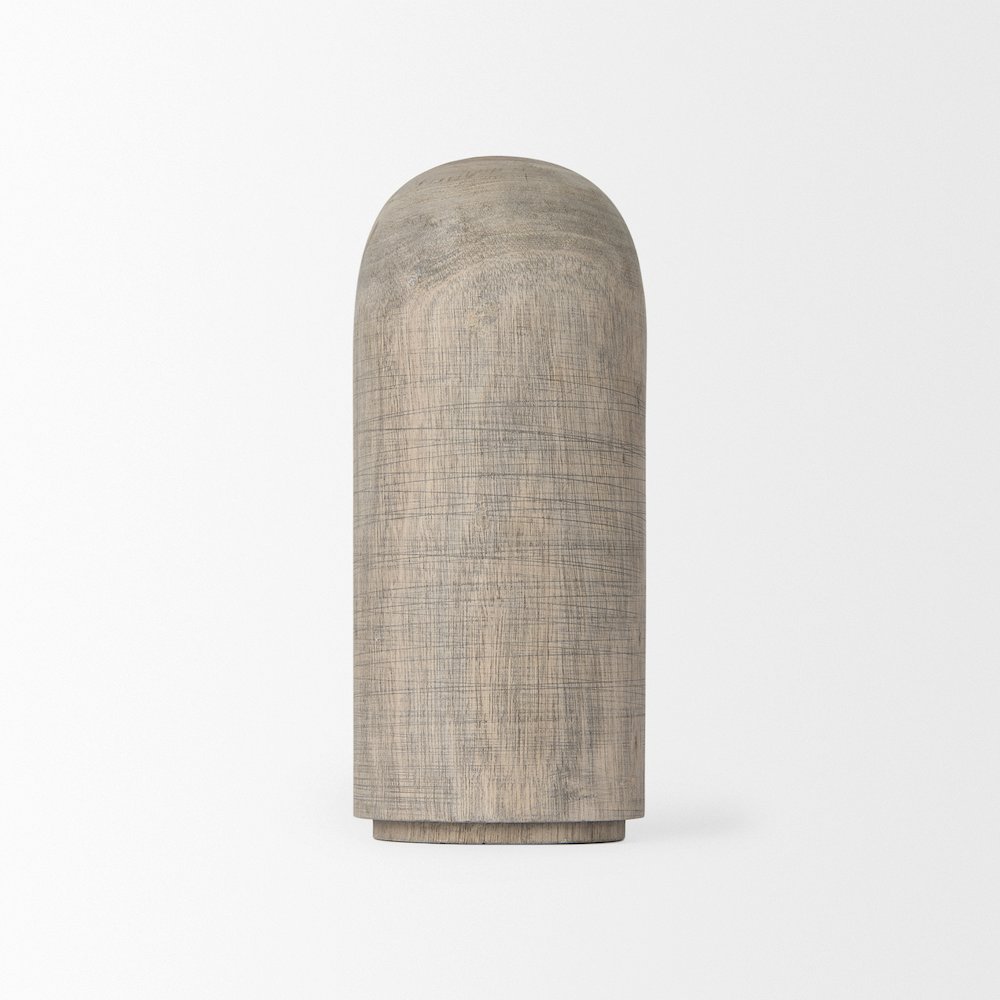 Knox Medium Gray-Wash Wood Decorative Object. Picture 3