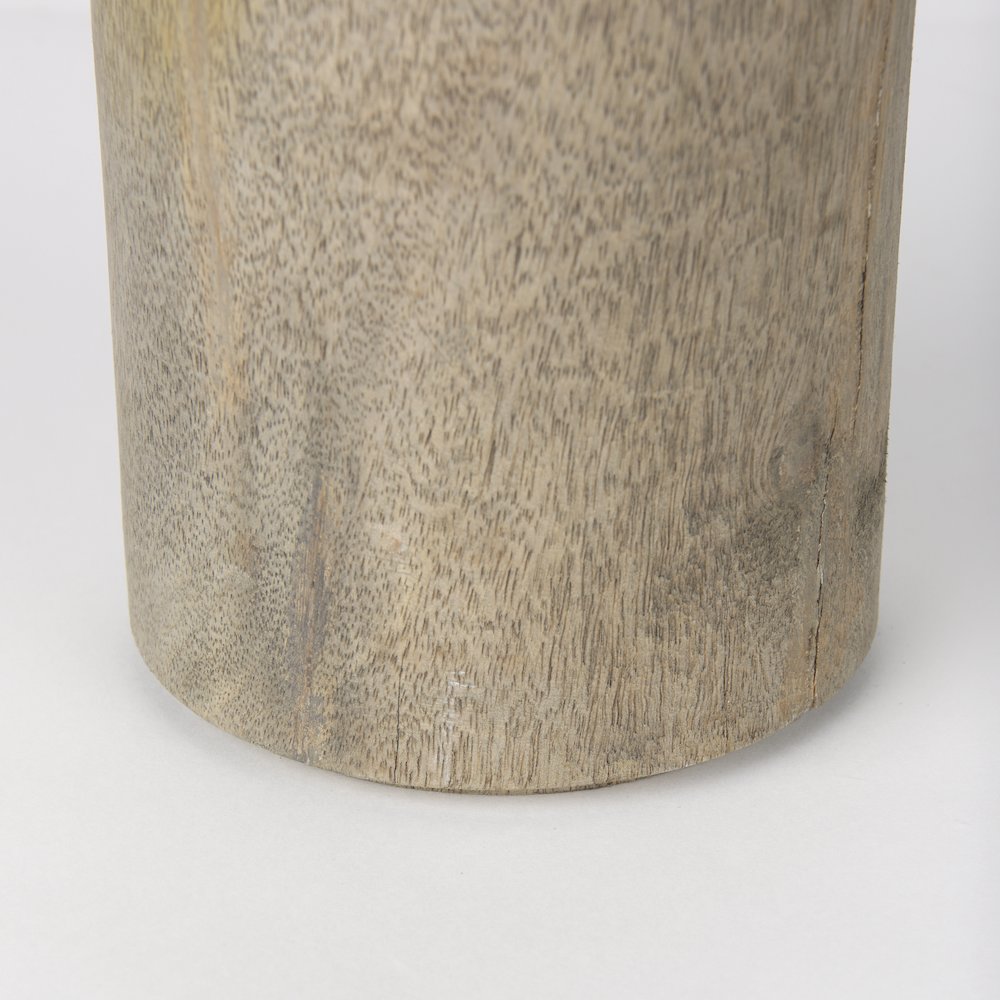 Knox Large Gray-Wash Wood Decorative Object. Picture 6